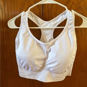 Soma White Seamless Racerback Sports Bralette